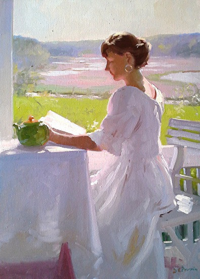 On the Porch, Reading